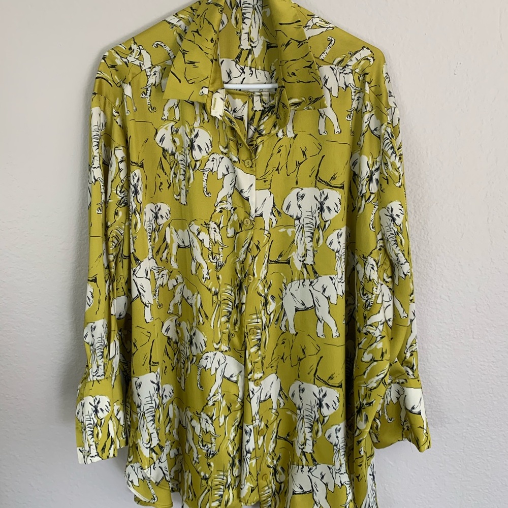 ZARA Oversized Shirt Animal Print Size L